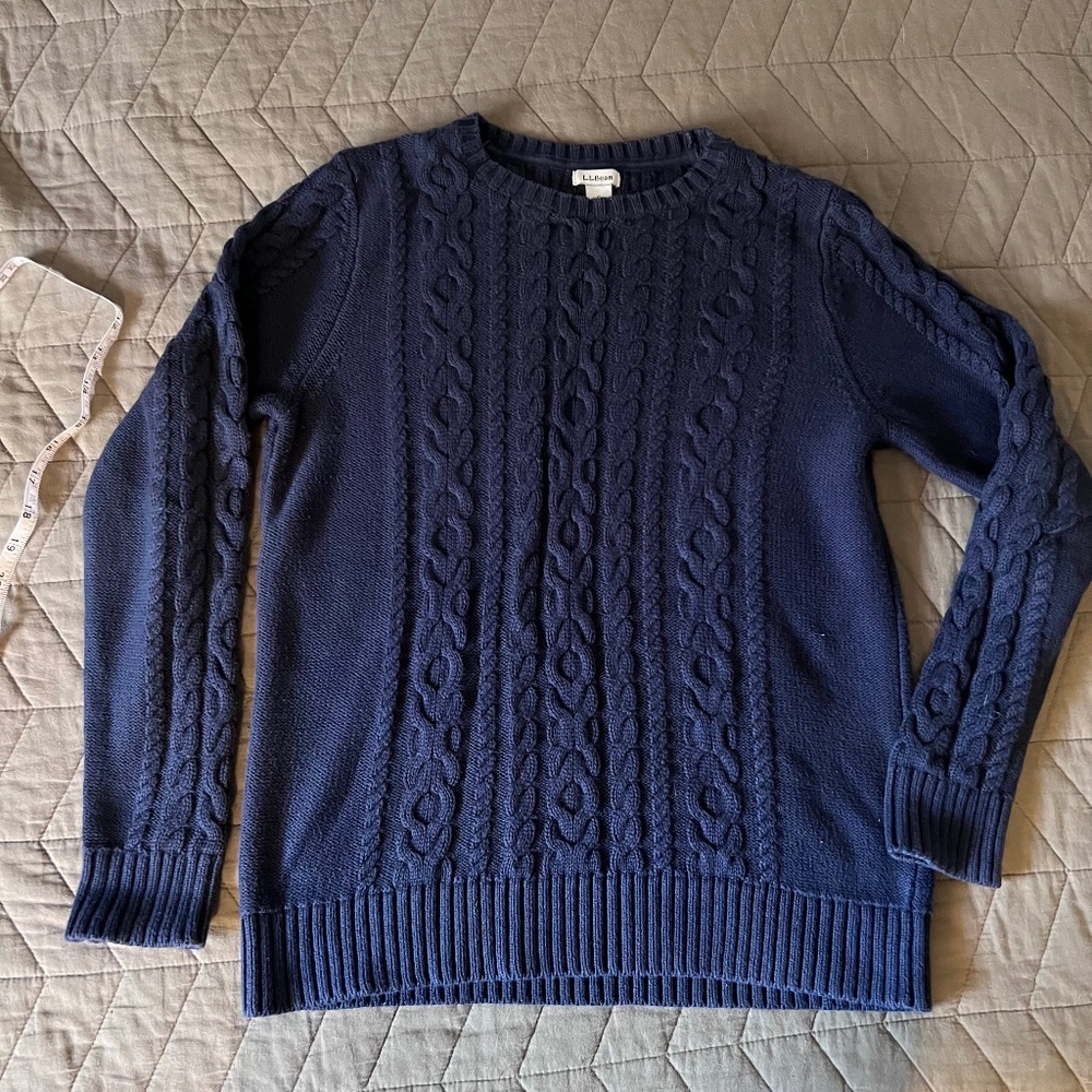L. L. Bean Cotton Fisherman Sweater